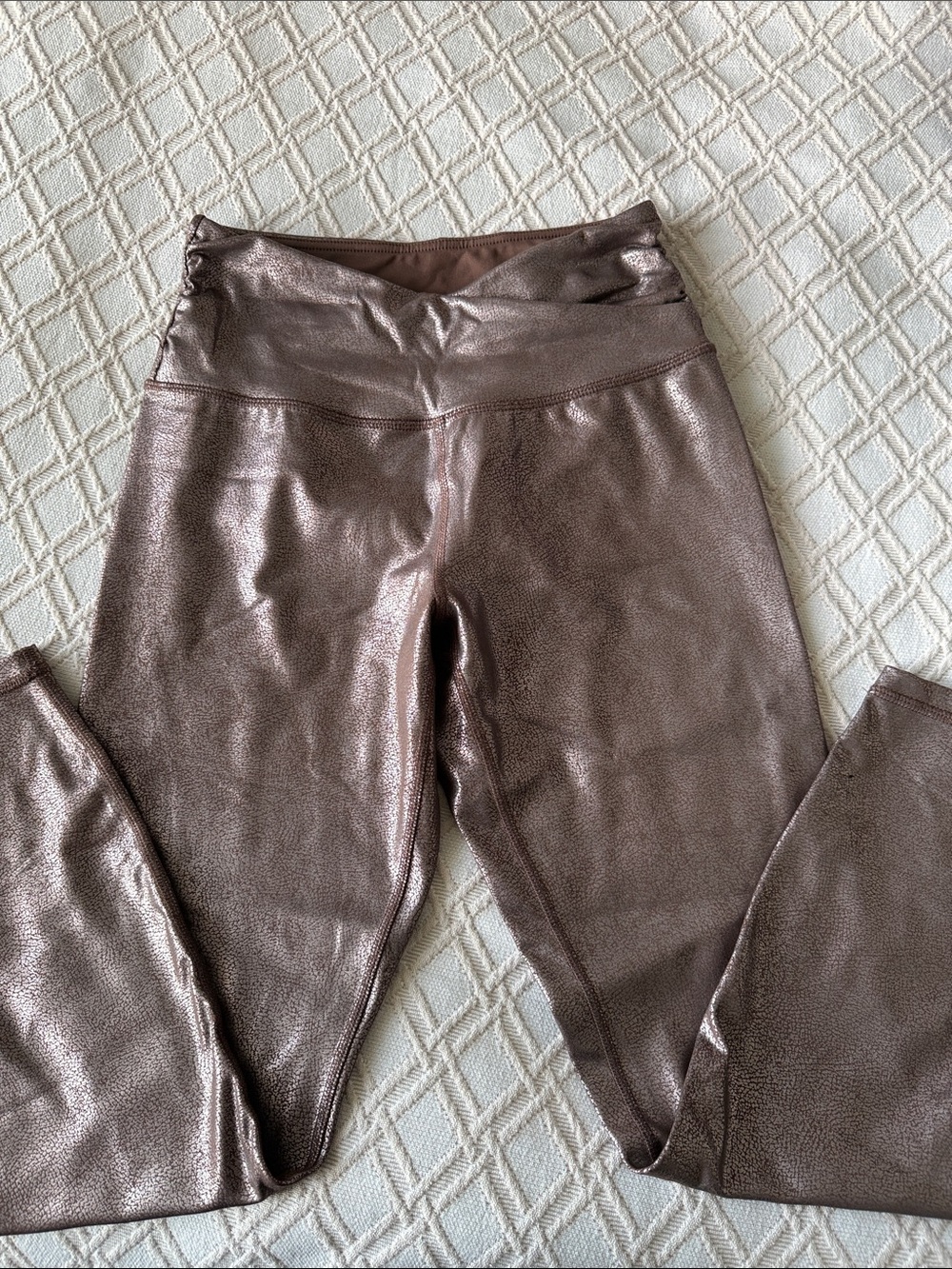 Joe Fresh Metallic Taupe Leggings
